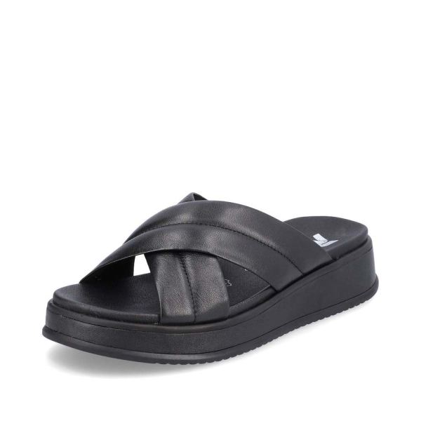 Rieker Quick Ship EVOLUTION Women's sandals | Style W0802 Casual Mule - Black