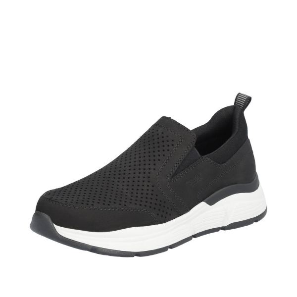 Rieker Quick Ship Men's shoes | Style B5062 Casual Slip-on - Black
