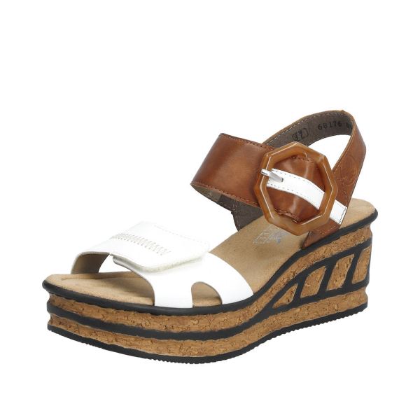 Rieker Quick Ship Women's sandals | Style 68176 Dress Sandal - White