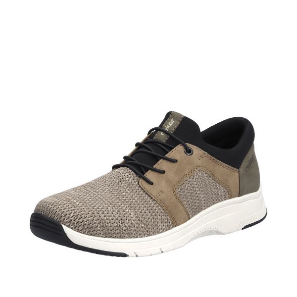Rieker Quick Ship Men's shoes | Style 19556 Athletic Slip-on - Beige