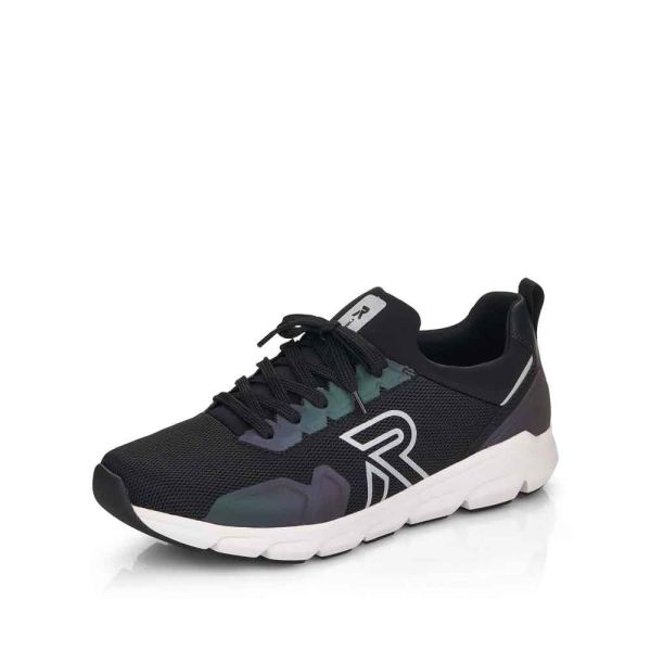Rieker Quick Ship EVOLUTION Men's shoes | Style 07802 Athletic Lace-up - Black