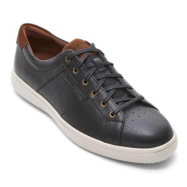 ROCKPORT MEN'S JARVIS LACE-TO-TOE SNEAKER-BLACK