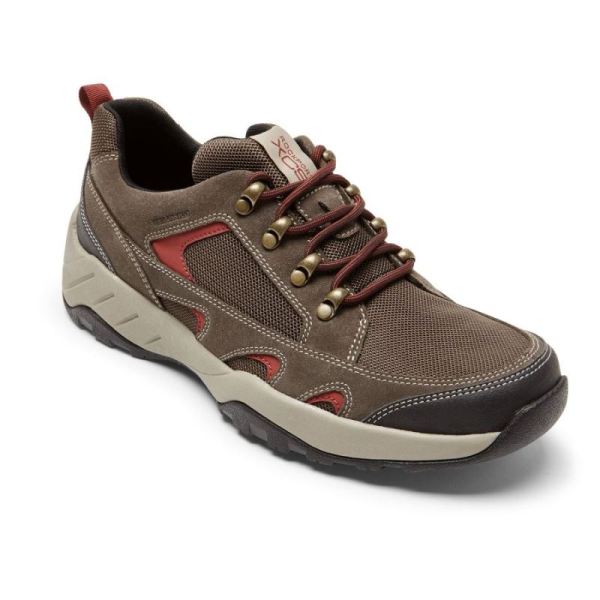 ROCKPORT MEN'S XCS RIGGS TREKKER-BREEN SUEDE/MESH