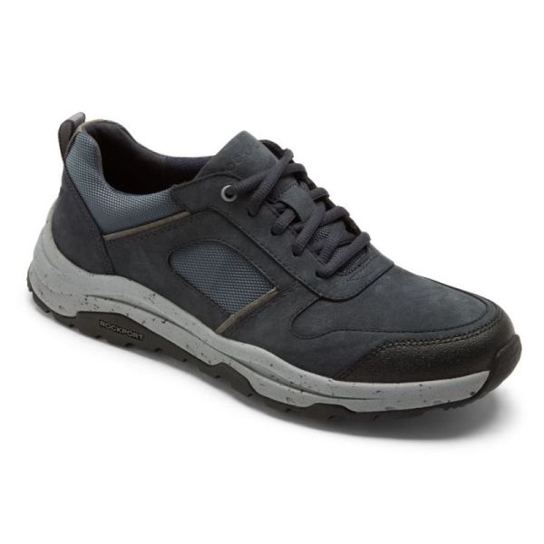 ROCKPORT MEN'S XCS PATHWAY WATERPROOF UBAL TREKKER-NAVY NUBUCK