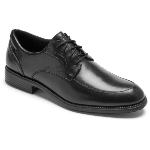 ROCKPORT MEN'S TOTAL MOTION DRESSPORT APRON TOE OXFORD-BLACK