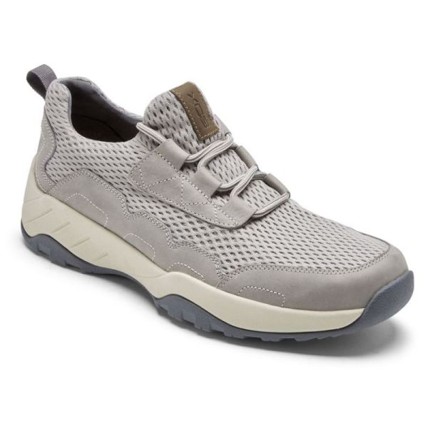 ROCKPORT MEN'S XCS SPRUCE PEAK SLIP-ON SNEAKER-STONE NUBUCK MESH