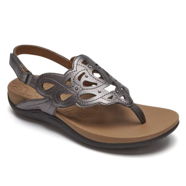 ROCKPORT RIDGE SLING SANDAL-PEWTER