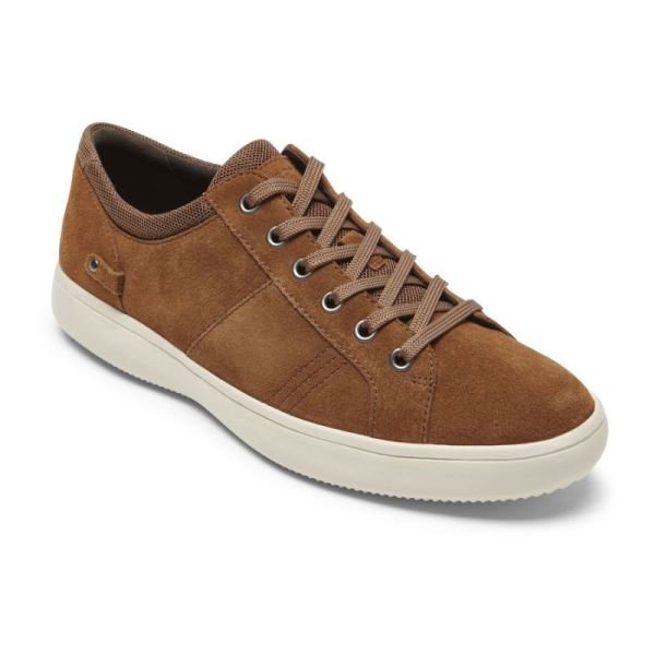 ROCKPORT MEN'S COLLE TIE SNEAKER-TAN SUEDE