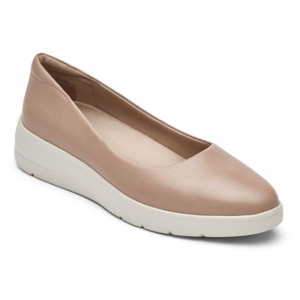 ROCKPORT WOMEN'S TOTAL MOTION LILLIE BALLET FLAT-TUSCANY PINK