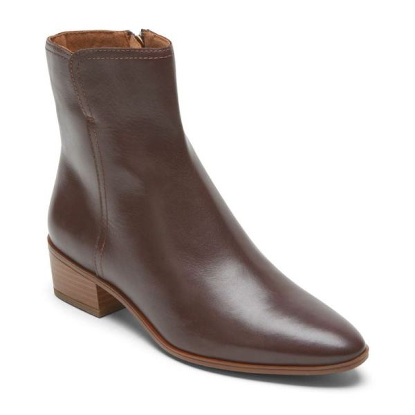 ROCKPORT WOMEN'S GEOVANA MID BOOT-OXBLOOD