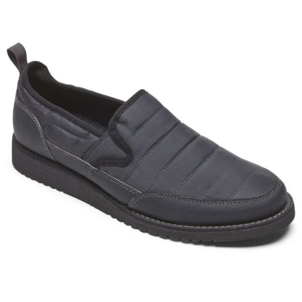 ROCKPORT MEN'S AXELROD QUILTED SLIP-ON-BLACK