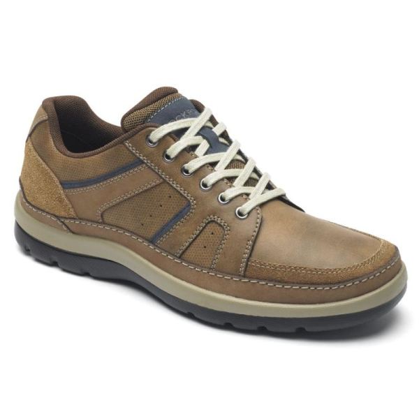 ROCKPORT GET YOUR KICKS MUDGUARD BLUCHER-TAN EMBOSSED