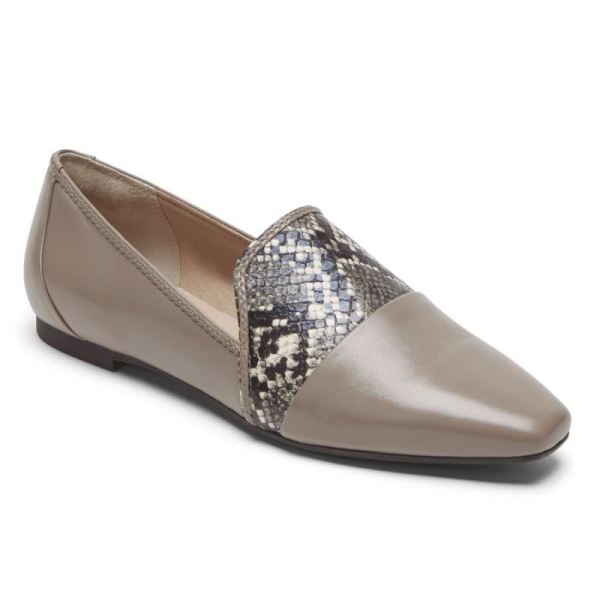 ROCKPORT WOMEN'S TOTAL MOTION LAYLANI ACCENT LOAFER-DOVER TAUPE