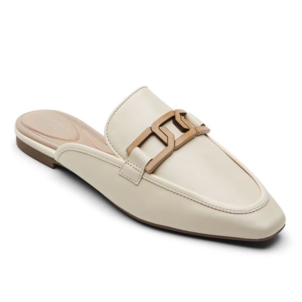 ROCKPORT WOMEN'S TOTAL MOTION LAYLANI SLIDE LOAFER-VANILLA