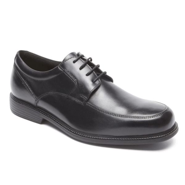 ROCKPORT CHARLES ROAD APRON TOE-BLACK