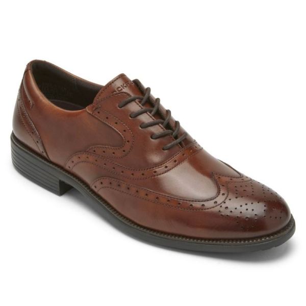 ROCKPORT MEN'S TOTAL MOTION DRESSPORT WINGTIP-TAN