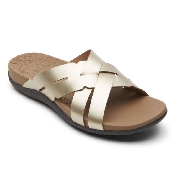 ROCKPORT WOMEN'S RIDGE WOVEN SLIDE-STARLIGHT