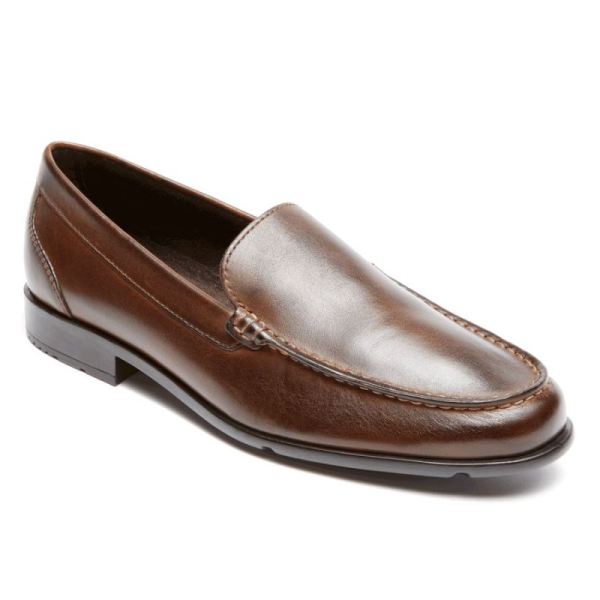 ROCKPORT MEN'S CLASSIC VENETIAN LOAFER-DARK BROWN