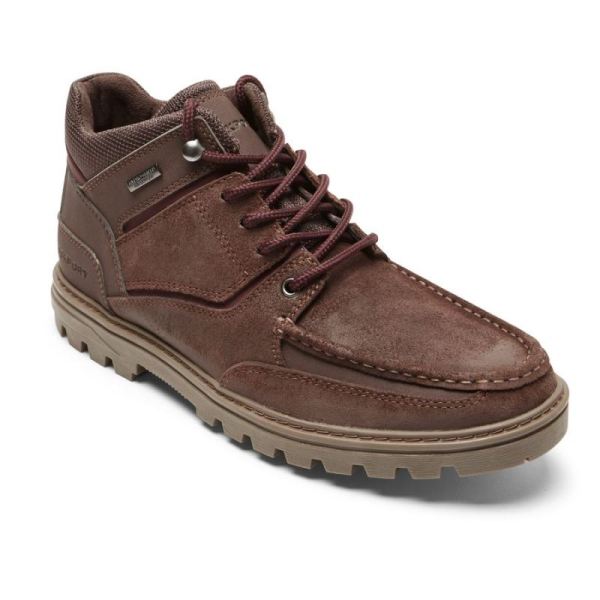 ROCKPORT MEN'S WEATHER-READY BOOT-WATERPROOF-SNUFF SUEDE