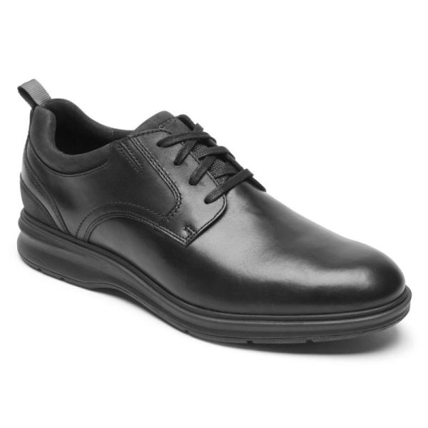 ROCKPORT MEN'S TOTAL MOTION CITY PLAIN TOE OXFORD-BLACK