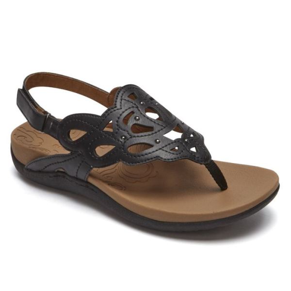 ROCKPORT RIDGE SLING SANDAL-BLACK