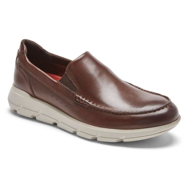 ROCKPORT MEN'S GRADY VENETIAN LOAFER-DARK BROWN