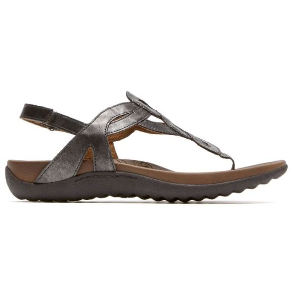 ROCKPORT WOMEN'S RAMONA SANDAL-PEWTER