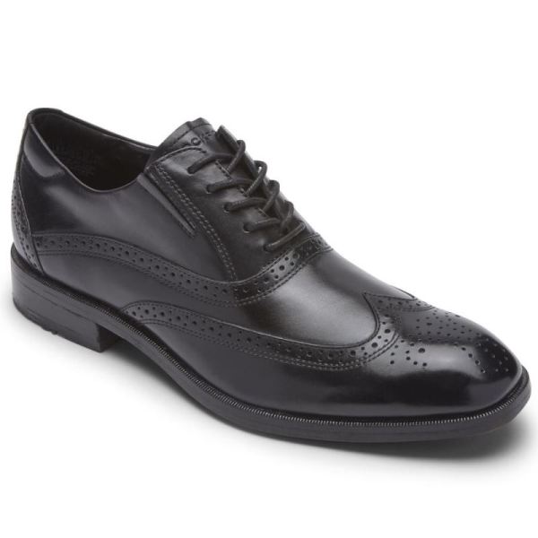 ROCKPORT MEN'S TOTAL MOTION OFFICE WINGTIP-BLACK
