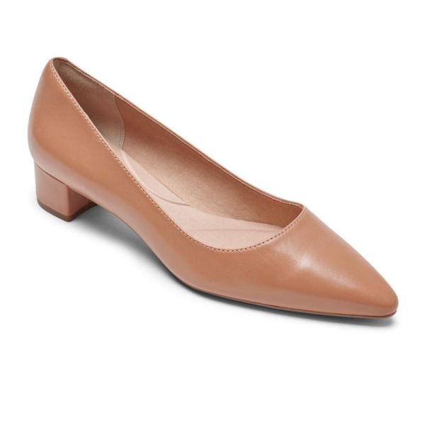 ROCKPORT WOMEN'S TOTAL MOTION GRACIE PLAIN HEEL-AU NATUREL