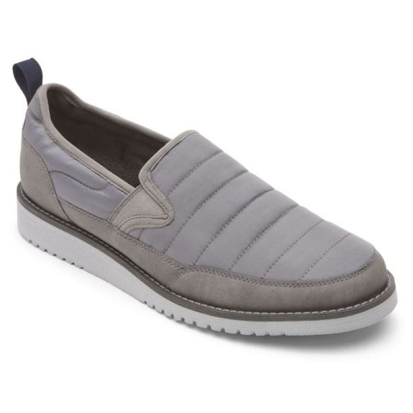 ROCKPORT MEN'S AXELROD QUILTED SLIP-ON-GREY