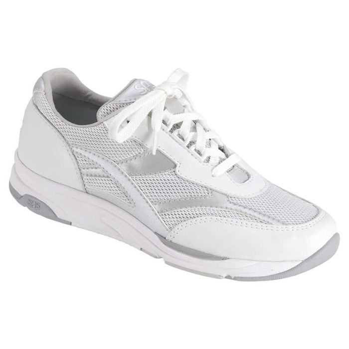 SAS Women's Tour Mesh Lace Up Sneaker-Silver