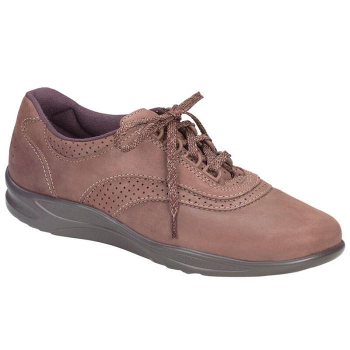 SAS Women's Walk Easy Walking Shoe-Chocolate Nubuck