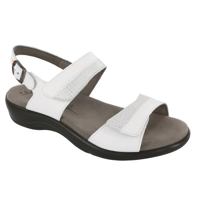 SAS Women's Nudu Heel Strap Sandal-White