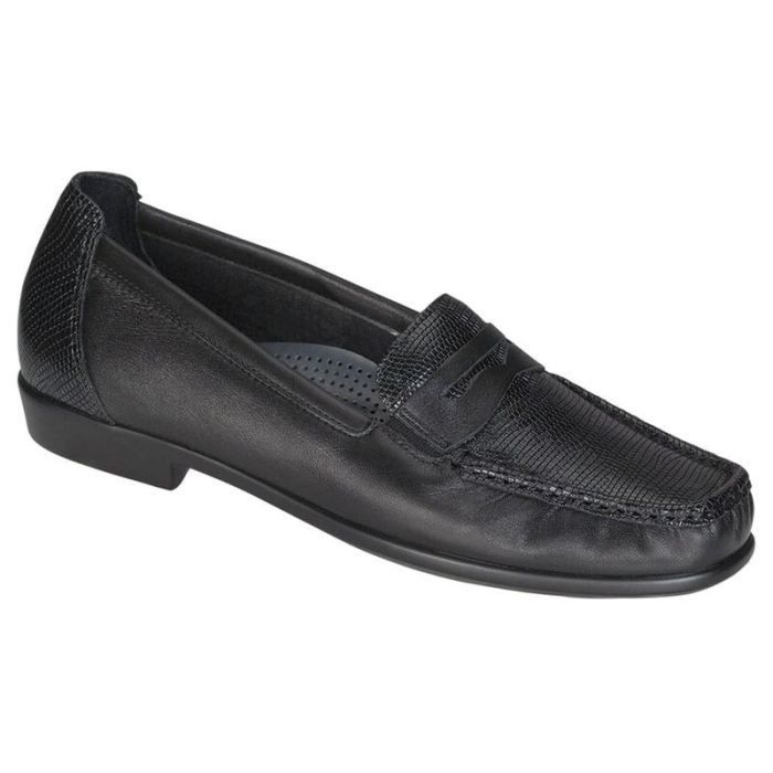 SAS Women's Penny J Slip On Loafer-Black