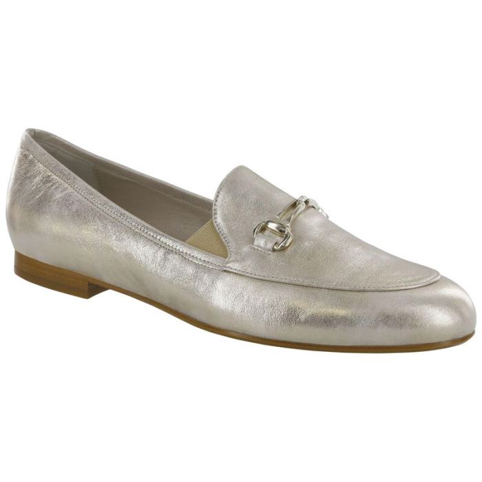SAS Women's Linette Slip On Loafer-Platino