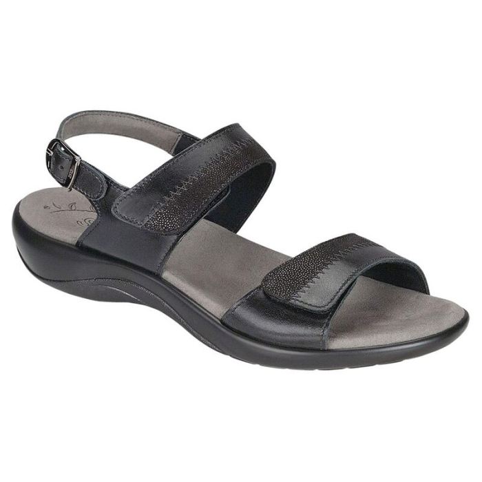 SAS Women's Nudu Heel Strap Sandal-Midnight