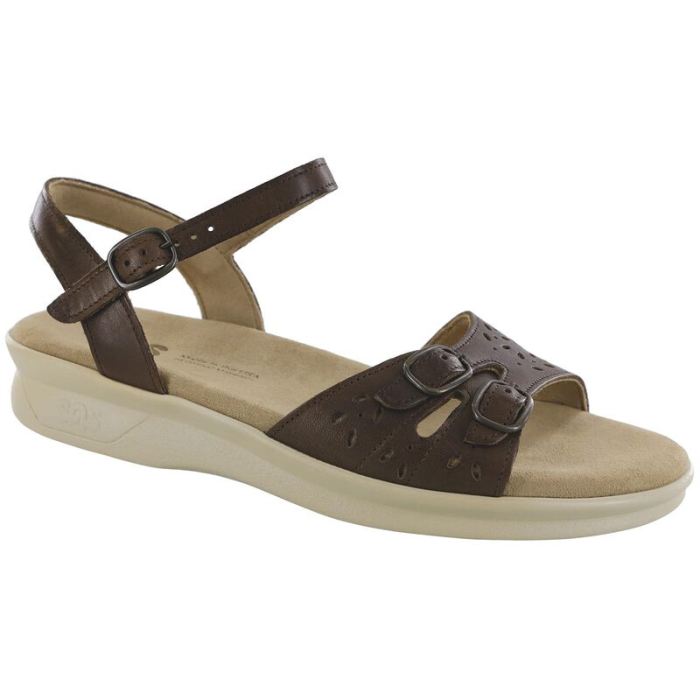 SAS Women's Duo Quarter Strap Sandal-Darkwood