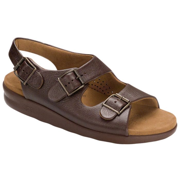 SAS Men's Bravo Heel Strap Sandal-Brown