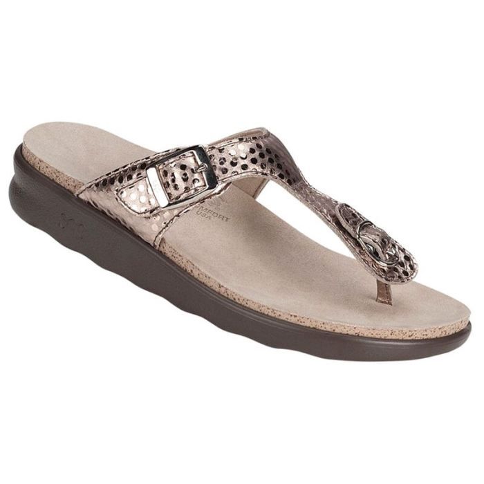 SAS Women's Sanibel T-Strap Slide Sandal-Oro