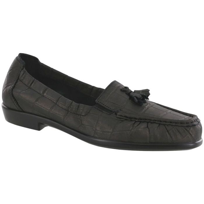 SAS Women's Hope Slip On Loafer-Black Croc