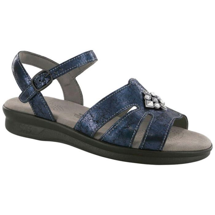 SAS Women's Helena Quarter Strap Sandal-Crackle Navy