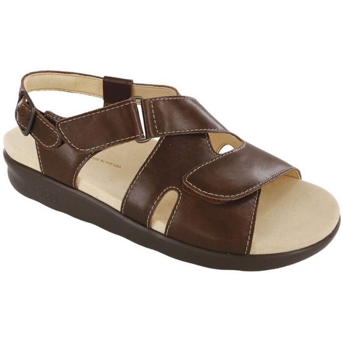 SAS Women's Huggy Cross Strap Sandal-Earth