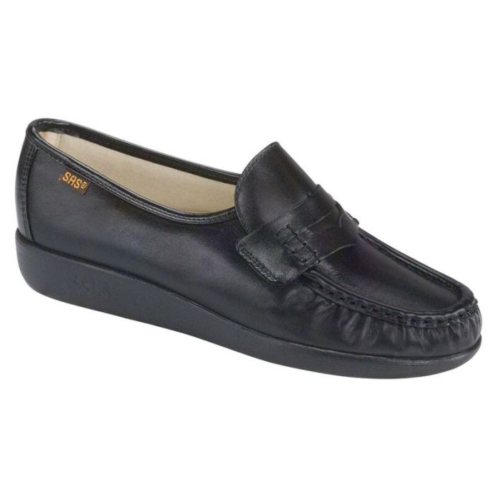 SAS Women's Classic Slip On Loafer-Black