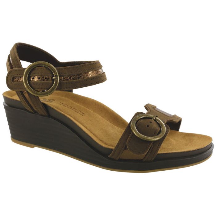 SAS Women's Seight Wedge Sandal-Bronze Age