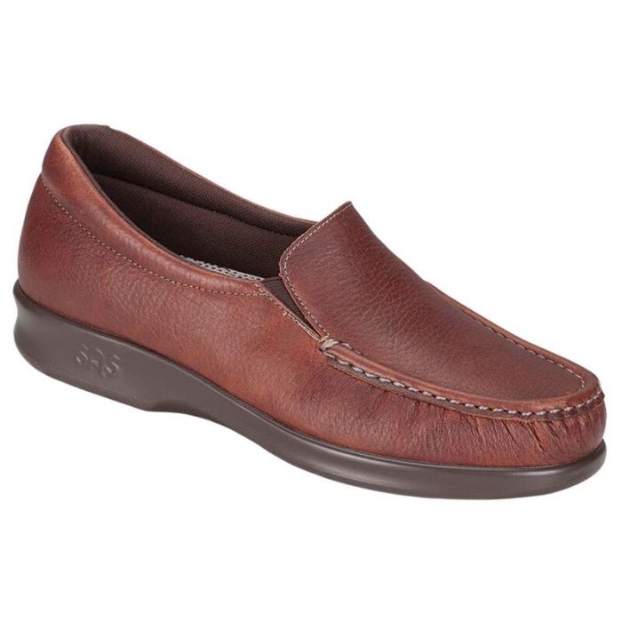 SAS Women's Twin Slip On Loafer-Mulch