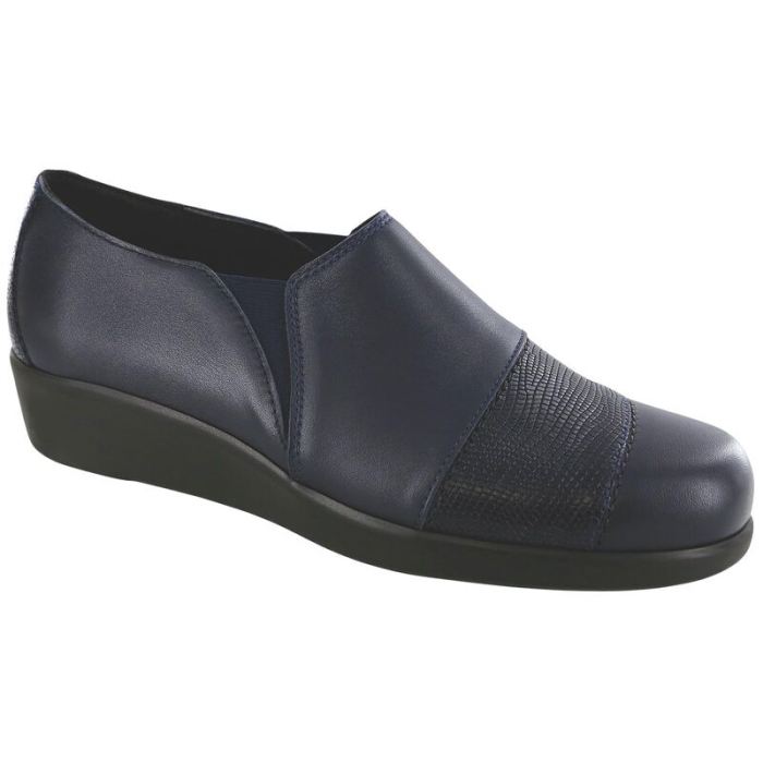 SAS Women's Nora Slip On Loafer-Navy