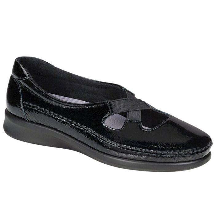 SAS Women's Crissy Slip On Loafer-Black Patent