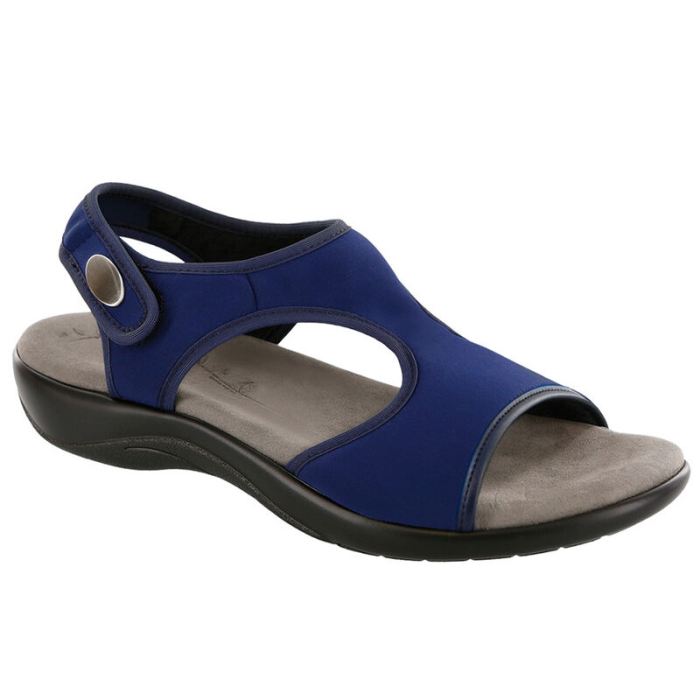 SAS Women's Harmony Heel Strap Sandal-Navy