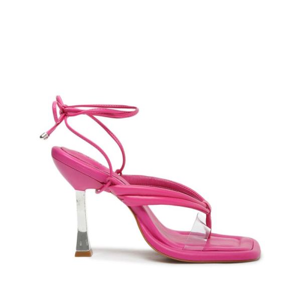 Schutz | Meghan Vinyl Sandal-Hot Pink