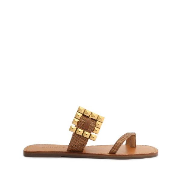 Schutz | Malie Fabric Sandal-Brown